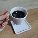 Ver imagem 3 de Jogo 6 Xícaras de Café 90ml em Porcelana com Píres Quadrado Branca Germer