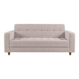 Sofá 3 lugares Verona 1,80m Suede Bege - Renascer Decor - 1