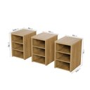 Ver imagem 5 de Conjunto Home Office 3 Módulos com Prateleiras Ficus CabeCasa MadeiraOriginals Marrom/Rovere