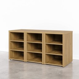 Kit 3 Estante Multiuso para Livros Baixa em Tamburato Ficus Cabecasa MadeiraMadeira - 9