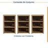 Conjunto Home Office 3 Módulos com Prateleiras Ficus CabeCasa MadeiraOriginals - 3