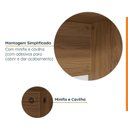 Ver mais imagens de Conjunto Home Office 3 Módulos com Prateleiras Ficus CabeCasa MadeiraOriginals Marrom/Rovere
