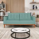 Ver imagem 2 de Sofá 2 Lugares Dubai Suede - Doce Sonho Móveis Sofá 2 Lugares Sofás Azul Tiffany