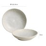 CONJUNTO C/ 6 PRATOS FUNDO BIO STONEWARE RADIAL Ø 22,5cm - 4