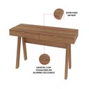 Ver imagem 4 de Mesa Computador para Escritório 120cm 2 Gavetas Eliana T02-D'Rossi