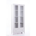 Ver imagem 2 de Cristaleira para Sala de Jantar 2 Portas de Vidro 1 Gaveta 181cm x 80cm Branco