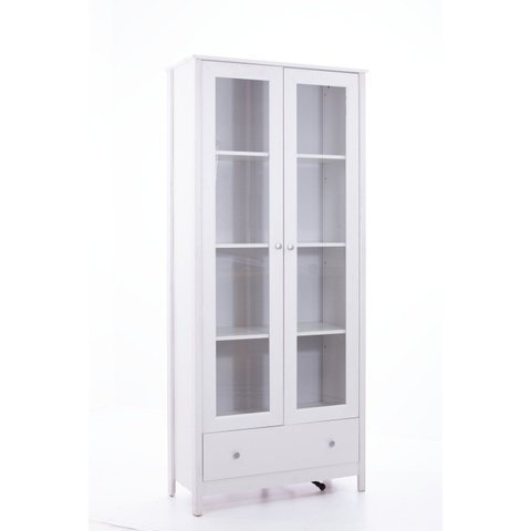 Cristaleira para Sala de Jantar 2 Portas de Vidro 1 Gaveta 181cm x 80cm
