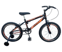 Ver imagem 1 de BICICLETA ARO 20 BNT PULSE MTB FREIO V-BRAKE RODA LATERAL:Preto com Laranja
