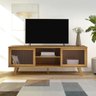 Rack para TV até 55 Polegadas Madeira Maciça Magna Porta Tela Metálica 1,6m Yescasa - 1