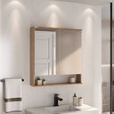 Ver imagem 4 de Conjunto para Banheiro Milena Suspenso com Espelheira 78 Cm - Fabribam