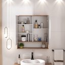 Ver imagem 5 de Conjunto para Banheiro Milena Suspenso com Espelheira 78 Cm - Fabribam