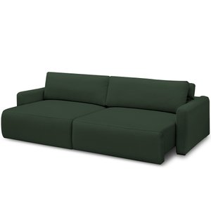 Sofá Retrátil Reclinável para Sala de Estar Living 210cm Sevilha F04 Veludo Verde - Lyam Decor