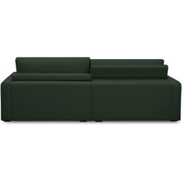 Sofá Retrátil Reclinável para Sala de Estar Living 210cm Sevilha F04 Veludo Verde - Lyam Decor - 9