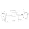 Sofá Retrátil Reclinável para Sala de Estar Living 210cm Sevilha F04 Veludo Verde - Lyam Decor - 5