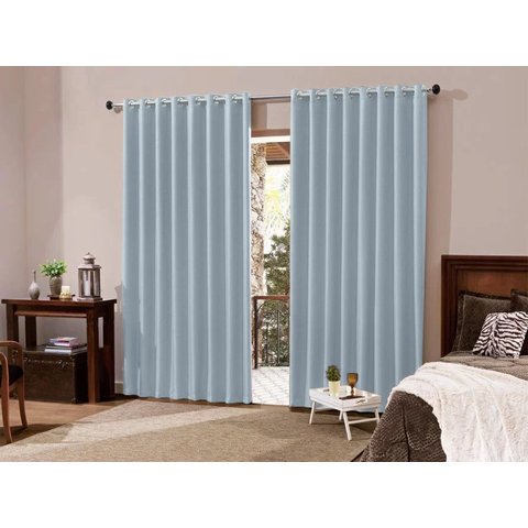 Cortina para Quarto Sala com Blackout Tecido 4,00x2,30 M Admirare Chocolate