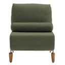 Ver imagem 6 de Poltrona Decorativa Aurea Base Aço Champagne Linho Verde - Nexta Casa