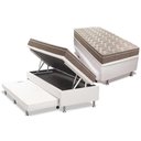 Ver imagem 1 de Cama Box Baú c/Auxiliar Solteiro: Colchão Anatômico Paropas D28 / EP Pasquale Euro Pillow + Base