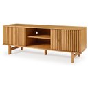 Ver imagem 2 de Rack para TV até 65 Polegadas Madeira Maciça 190cm Magna Porta Ripada CabeCasa MadeiraOriginals Bege