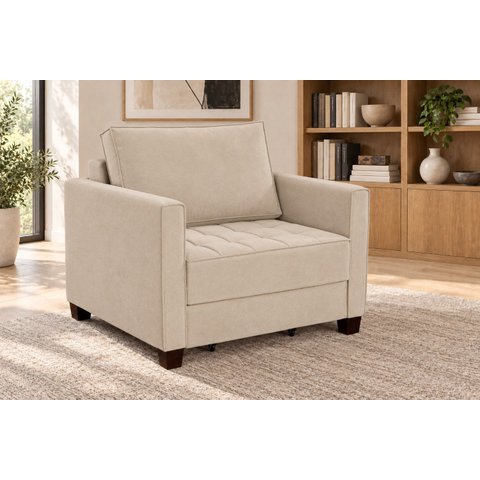 Sofá Cama Solteiro 100 cm Veludo Fusion Yescasa