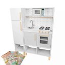 Ver imagem 1 de Módulo Crescer Cozinha Infantil com Geladeira - Cinza