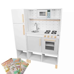 Módulo Crescer Cozinha Infantil com Geladeira - Cinza