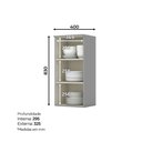 Ver imagem 2 de Armário Aéreo para Cozinha Americana Henn