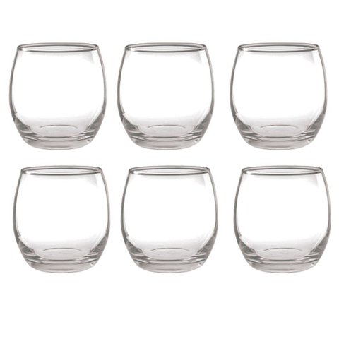 Jogo de Copos Rocks Mikonos Vidro 343ml 6PÇS Class Home