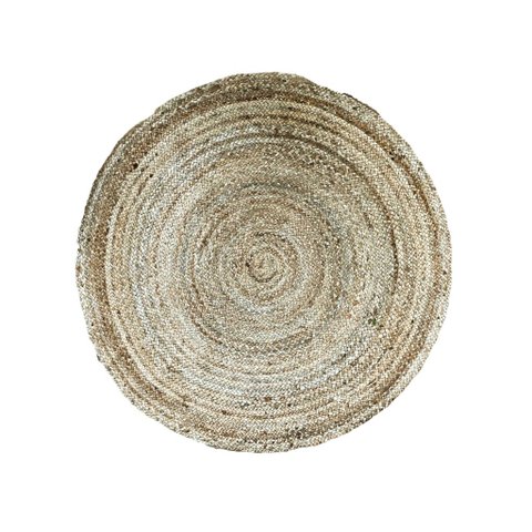 Tapete Juta 120cm Redondo Grande Sala Quarto Elegante Aconchegante