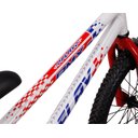 Ver imagem 4 de Bicicleta Aro 20 Bmx Infantil Flay Aro Aero Freio V-brake Menino 6, 7, 8, 9, 10 + Anos - Branco+verm
