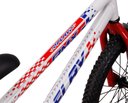 Ver imagem 4 de Bicicleta Aro 20 Bmx Infantil Flay Aro Aero Freio V-brake Menino 6, 7, 8, 9, 10 + Anos - Branco+verm