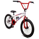 Ver imagem 1 de Bicicleta Aro 20 Bmx Infantil Flay Aro Aero Freio V-brake Menino 6, 7, 8, 9, 10 + Anos - Branco+verm
