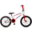 Ver imagem 2 de Bicicleta Aro 20 Bmx Infantil Flay Aro Aero Freio V-brake Menino 6, 7, 8, 9, 10 + Anos - Branco+verm