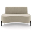 Ver imagem 3 de Sofá Chaise 2 Lugares Sala Living 160cm Pés Industrial Cayman K01 Veludo Bege Lyam Decor