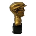 Ver imagem 4 de Escultura Busto Chico Xavier Dourado 13,5 cm em Resina