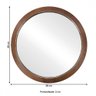 Espelho Decorativo Redondo Sandy Freijó - In House Decor - 4