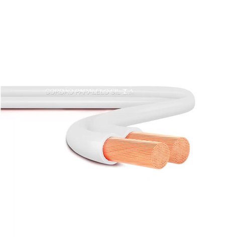 Fio Cabo Flexivel Paralelo Sil 2,5 Mm Rolo 100m Branco 00005.018.003.1.23