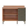 Balcão Gabinete Sálvia 120cm Com Tampo 2 Portas 3 Gavetas - 2