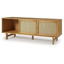 Ver imagem 5 de Rack para TV até 85 Polegadas Madeira Maciça 190cm Rattan CabeCasa MadeiraOriginals Bege