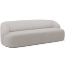 Ver imagem 1 de Sofá 3 Lugares Curvo Orgânico para Sala Living 250cm Barolo L06 Bouclê Cinza - Lyam Decor