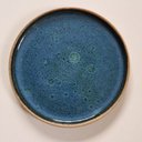 Ver imagem 2 de Prato de sobremesa azul de cerâmica artesanal