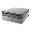 Ver imagem 6 de Conjunto Cama Box Super King c/ Molas Ensacadas Preston Branco 193x203x71
