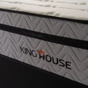 Ver imagem 3 de Conjunto Cama Box Super King c/ Molas Ensacadas Preston Branco 193x203x71
