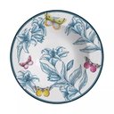 Ver imagem 1 de Conjunto com 6 Pratos Fundo Blue Garden Ø25cm Alleanza Cerâmica Revendedor Autorizado. Produto Diret