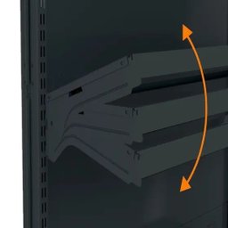 Gondola Parede 170 Fit Ate 3 Metros 1 Canto Preto 20b Pe Preto - 5 Gondola Parede 170 Fit Ate 3 Metros 1 Canto Preto 20b Pe Preto - 5