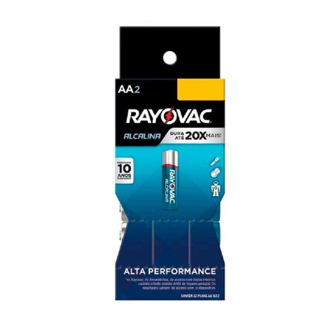 Pilha Alcalina Aa2 Rayovac Tubo com 32 Unidades [f108]