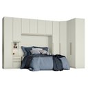 Ver imagem 1 de Quarto Modulado Casal Ambiente 3 New Predileto 6 Peças Areia - Henn