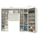 Ver imagem 2 de Quarto Modulado Casal Ambiente 3 New Predileto 6 Peças Areia - Henn