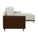 Ver imagem 6 de Sofá 4 Lugares com Chaise Lado Esquerdo 258cm Corino Geribá Bege/Marrom