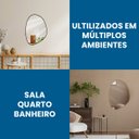 Ver mais imagens de Espelho Decorativo Modelo Orgânico 60x40cm