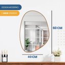 Ver imagem 4 de Espelho Decorativo Modelo Orgânico 60x40cm